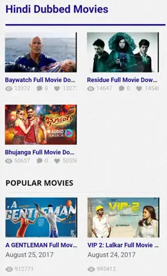 Movies Downloader android App screenshot 1